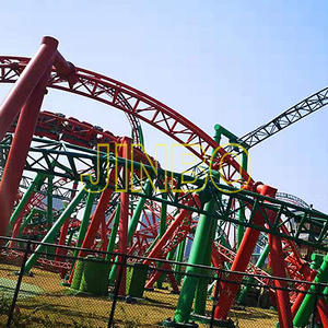 Outdoor Giant 3 Loops Roller Coaster