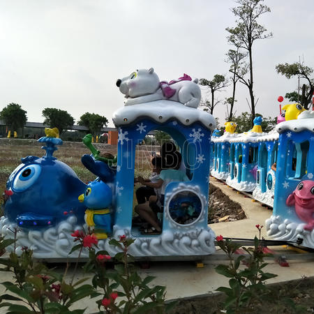 Children Happy Land Park Mini Electric Train on Track for Kiddies Manufacturer in China
