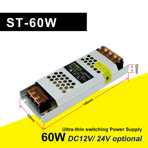 ST-60W-12 Fonte de alimentação LED strip 12V