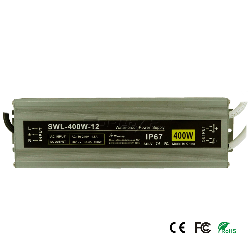 SWL-400W-12 Водонепроницаемый источник питания 12 В постоянного тока