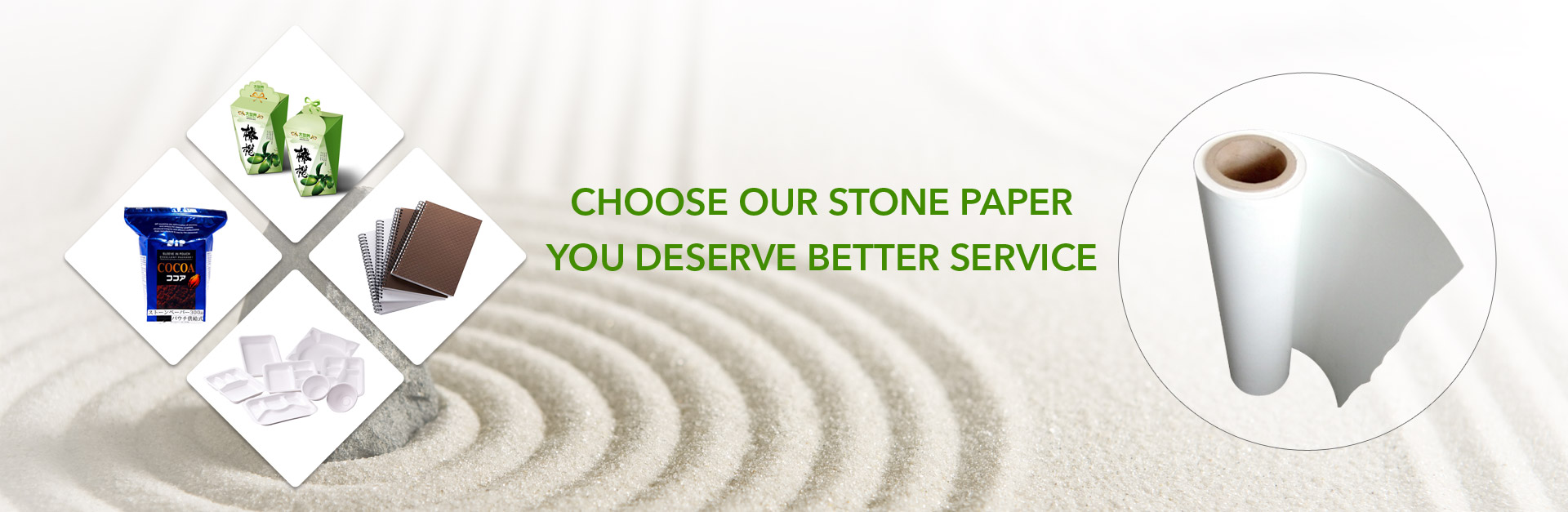 About the excellent properties of stone paper