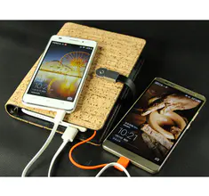 Natural Bark PU Leather Multiunctional Waterproof Stone Notebook Supplier S04-H820/720