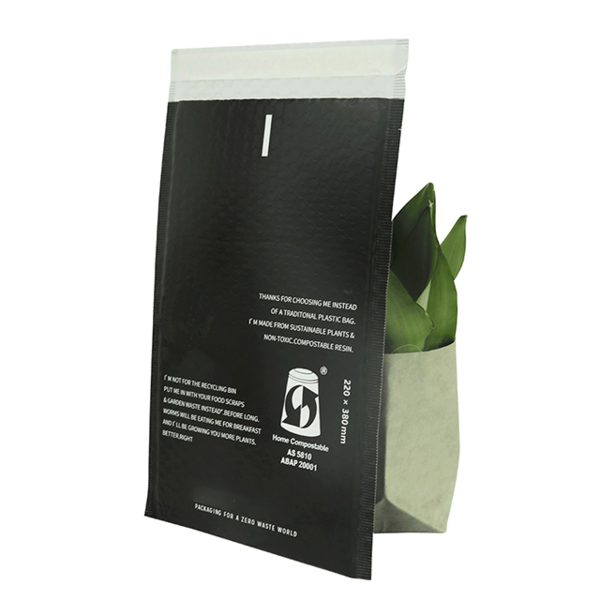PLA/PBAT 6x10 Padded Envelopes Self Sealing Shipping Compostable Poly Bubble Mailer Bags