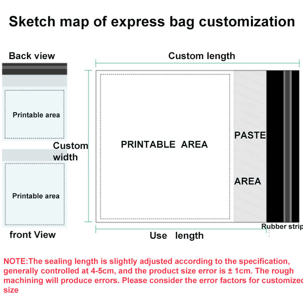 Paquete de mensajería compostable personalizado de alta calidad bolsas de correo de burbujas de polietileno compostables bolsas de correo