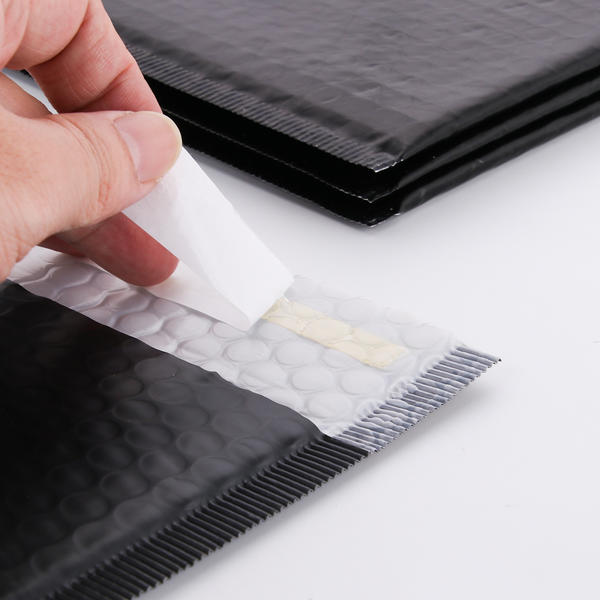 Impresión personalizada Envío compostable Negro metálico compostable Poly Bubble Mailer 6X10 Logotipo de sobres acolchados