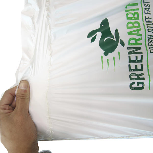 duplo auto adesivo personalizado bio-plástico mailing bag personalizado logotipo plástico poli expresso saco de transporte mailer