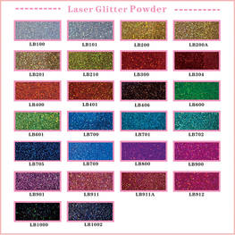 Laser argentum pulveris Glitter