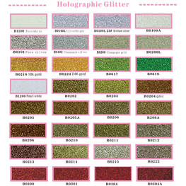 Multicolor metallo PET polvere glitter