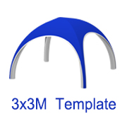 Modelo de tenda X de 3mx3m