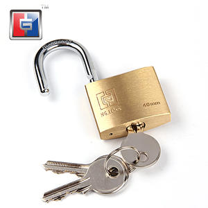 钥匙式安全实心黄铜旅行挂锁
