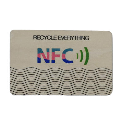 NFC Tarjeta de madera inteligente Cerradura de puerta Tarjeta RFID