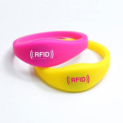 125KHz LF Puce sans contact Silicone RFID Bracelet | puce étanche nfc rfid bracelet en silicone