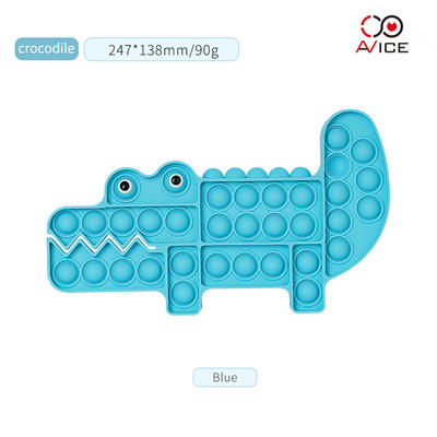 Forme de crocodile Eco-friendly Silicone Kids Fidget Fabricant de jouets