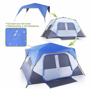 6 person tent China manufacturer. Various colors are available,