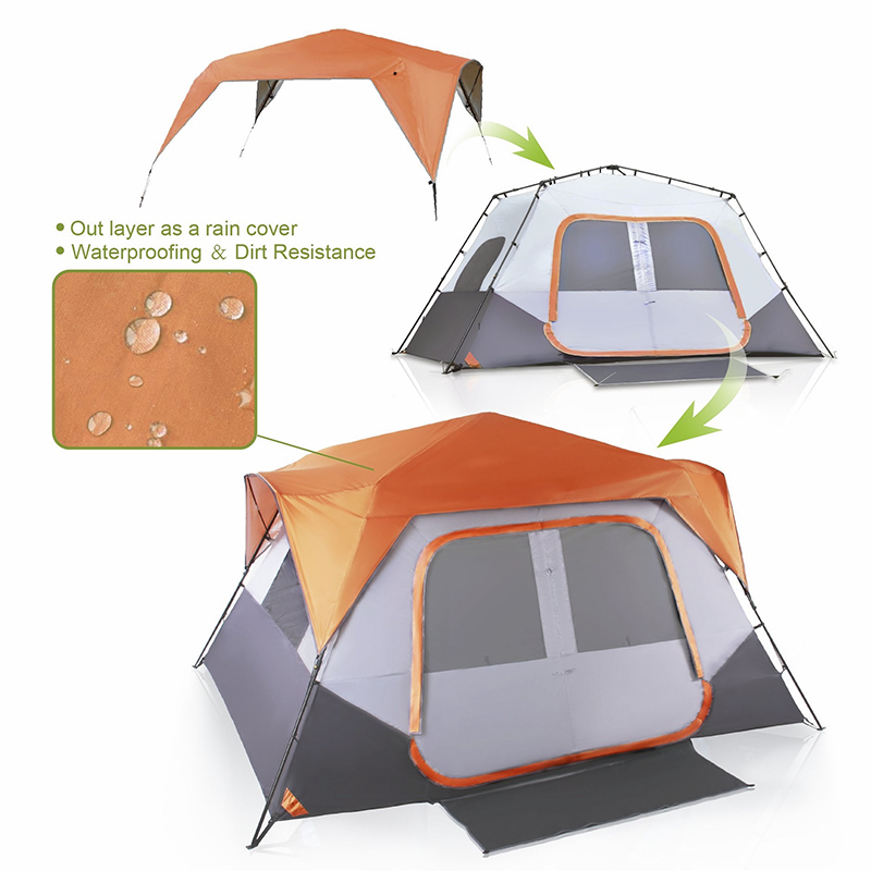 9 personnes Extended Dome Camping Rooftop Family Meilleure tente de camping extérieure imperméable à l’eau