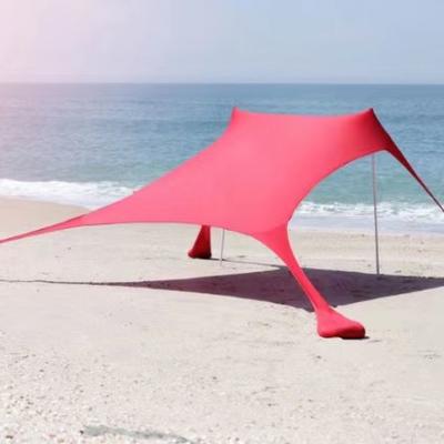 Portable Sunscreen Beach Tent Sunshade Tent Anti-UV Sun Shade Huge Size Sun Shelter Rainproof Beach Shade Tent