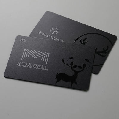 Personalizado Mate UV Spot Oro caliente / Plata PVC Hot Stamping Card Plastic VIP Gift Card Business Plastic Hotel Key Cards