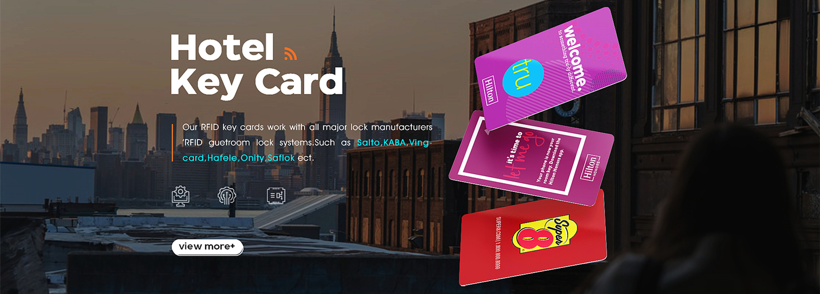 Salto,Kaba,Ving-card,Onity,YGS,Betech,Hotek,Hune,Benderly etc hotel keycards