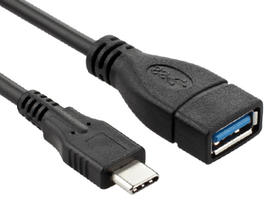 USB 3.1 C para um cabo OTG fêmea