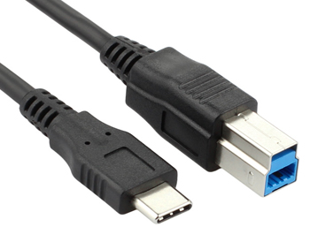 USB 3.0 C to Type B High Speed Printer Cable