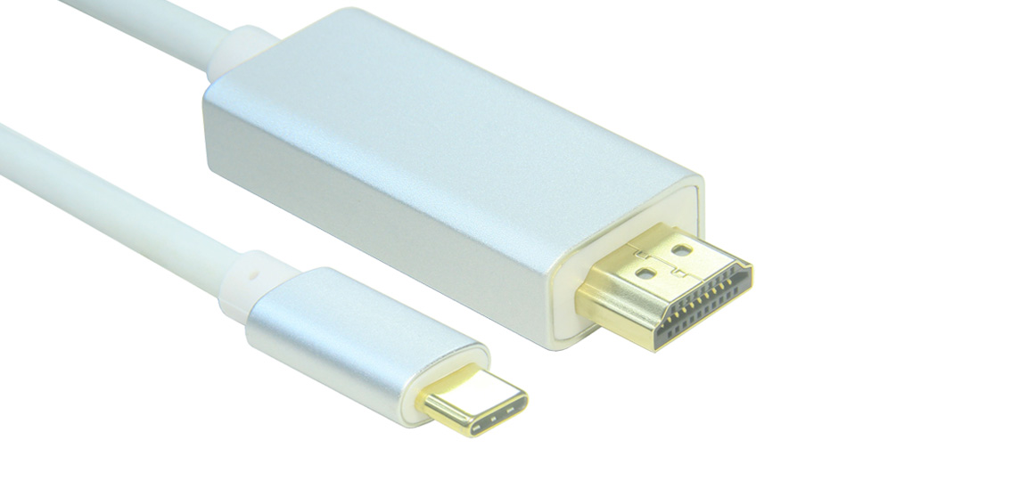 USB 3.1 Type C to HDMI 4K Aluminum Alloy Glad-plated Cable