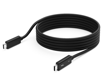USB C Thunderbolt 3 40Gbps העברת נתונים ספק כוח 100W כבל 5K ברזולוציה גבוהה במיוחד