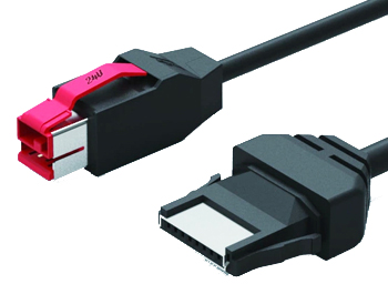 24V alimentado USB Pinter cabo 8Pin para 8Pin conector para impressora do sistema POS