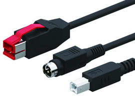24V USB-auf-3Pin+USB-B-Kabel mit Stromversorgung