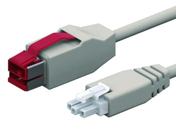 Cable POS USB alimentado de 24V Conector de 8 pines a 3 pines para impresora 3D o sistema POS