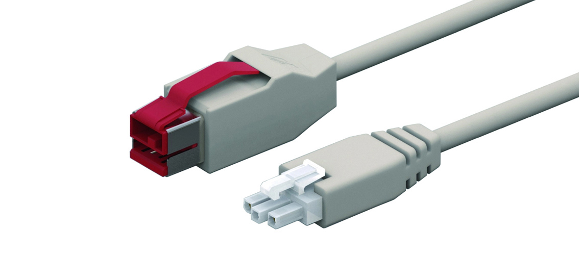 24V gevoede USB POS-kabel 8-pins naar 3-pins connector voor 3D-printer of kassasysteem