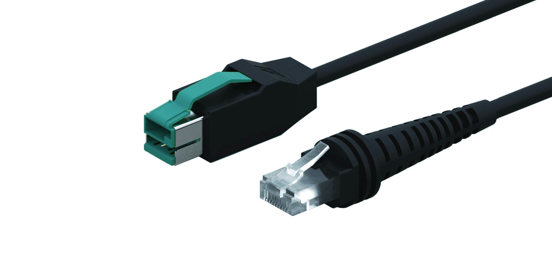 12V Powered USB vers RJ45 LAN Eternet Adaptateur Câble pour Imprimante d’ordinateur