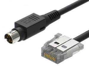 8P SDL TE Connector To Mini DIN Cable