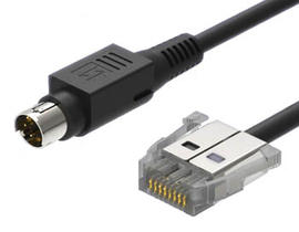 8P SDL TE Connector auf Mini-DIN-Kabel