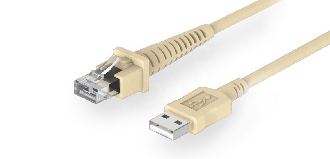כבל USB 2.0 Type A ל-RJ45 למערכת קופה
