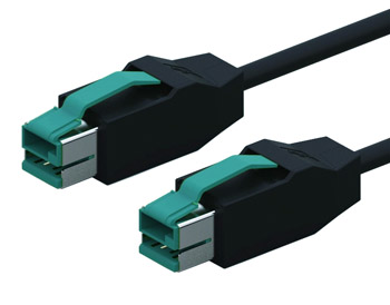 كابل تمديد USB يعمل بالطاقة 12 فولت لنظام نقاط البيع