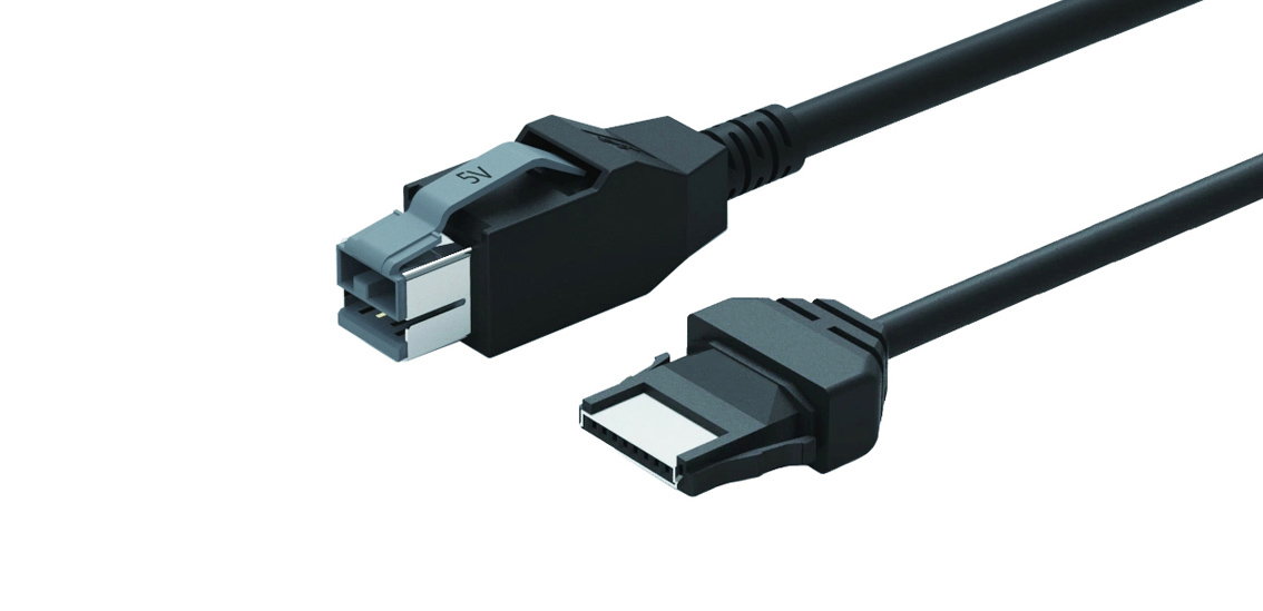 Cable USB a 8Pin alimentado de 5V para escáner POS