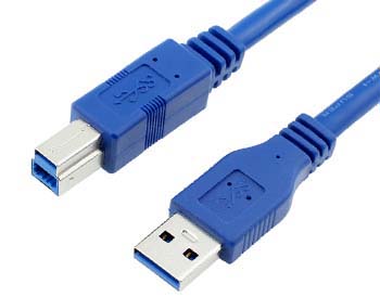 كابل طابعة USB 3.0 من النوع A إلى النوع B