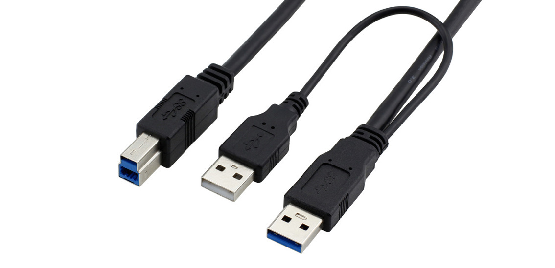 USB 3.0 + 2.0 Typ-A-Stecker auf Typ-B-Druckerkabel