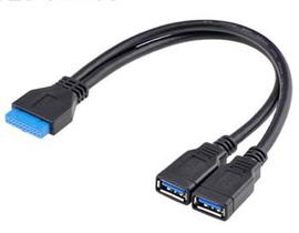 20-poliges USB-A-Buchse-Kabel
