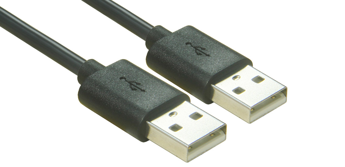 USB 2.0 Type A male naar male kabel