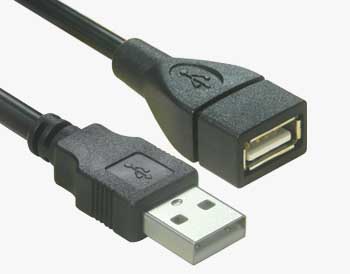 USB 2.0 نوع A ذكر إلى أنثى كابل تمديد