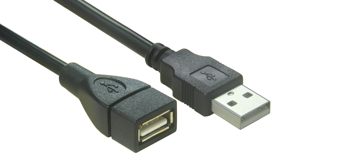 USB 2.0 Typ A Stecker-auf-Buchse-Verlängerungskabel