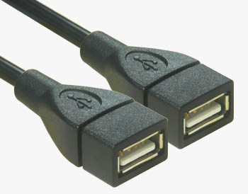 USB 2.0 Type A Female naar Female kabel