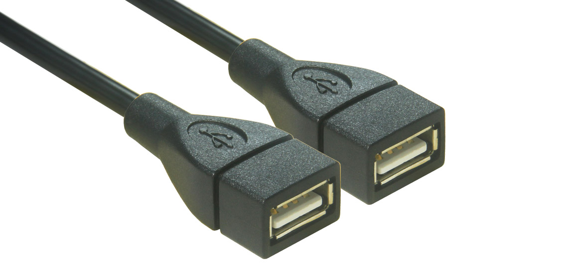 Cable USB 2.0 Tipo A hembra a hembra