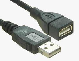USB A Stecker auf Buchse Kabel mit Schloss