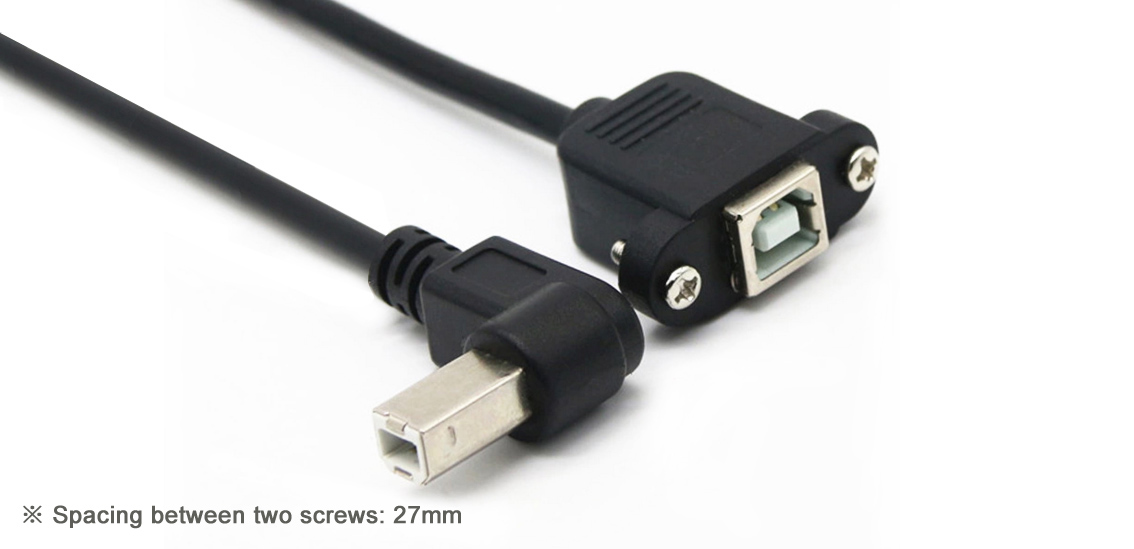 USB 2.0 Typ B Stecker auf Buchse Verlängerungskabel