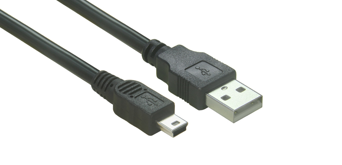 USB 2.0 Type A to Mini B 5Pin Cable
