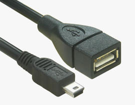 USB-Mini-B-auf-Typ-A-Buchse