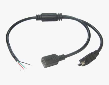 USB 2.0 Mini B 2 в 1 кабель