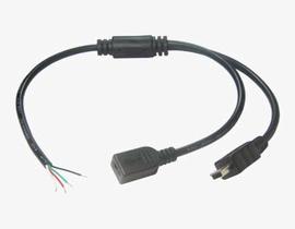 USB 2.0 Mini B 2 in 1 Kabel